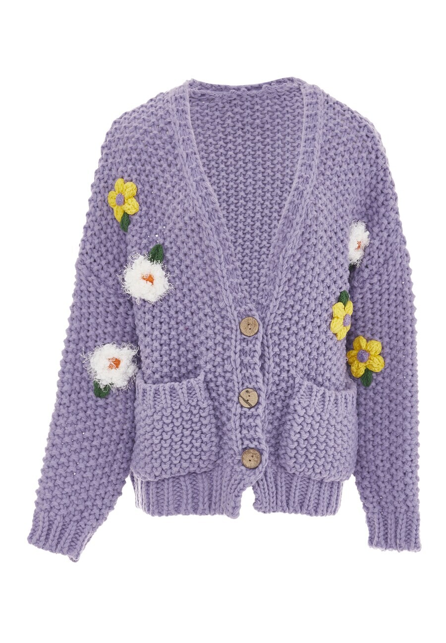 

Вязаный кардиган ebeeza Knit Cardigan, лавандовый