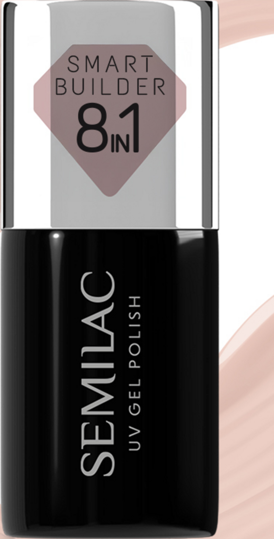 

УФ-лак для ногтей Semilac 8in1 UV Nagellack Smart Builder Pale Nude
