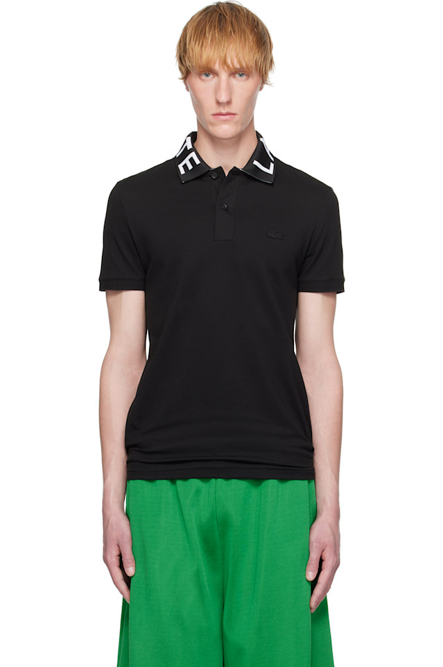 

Стройная фирменная поло Lacoste, черный