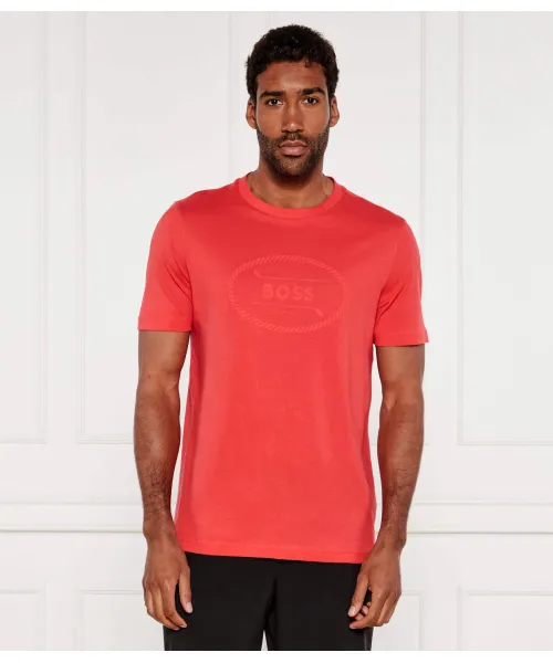 

Футболка с логотипом Heritage Regular fit Boss Green, розовый