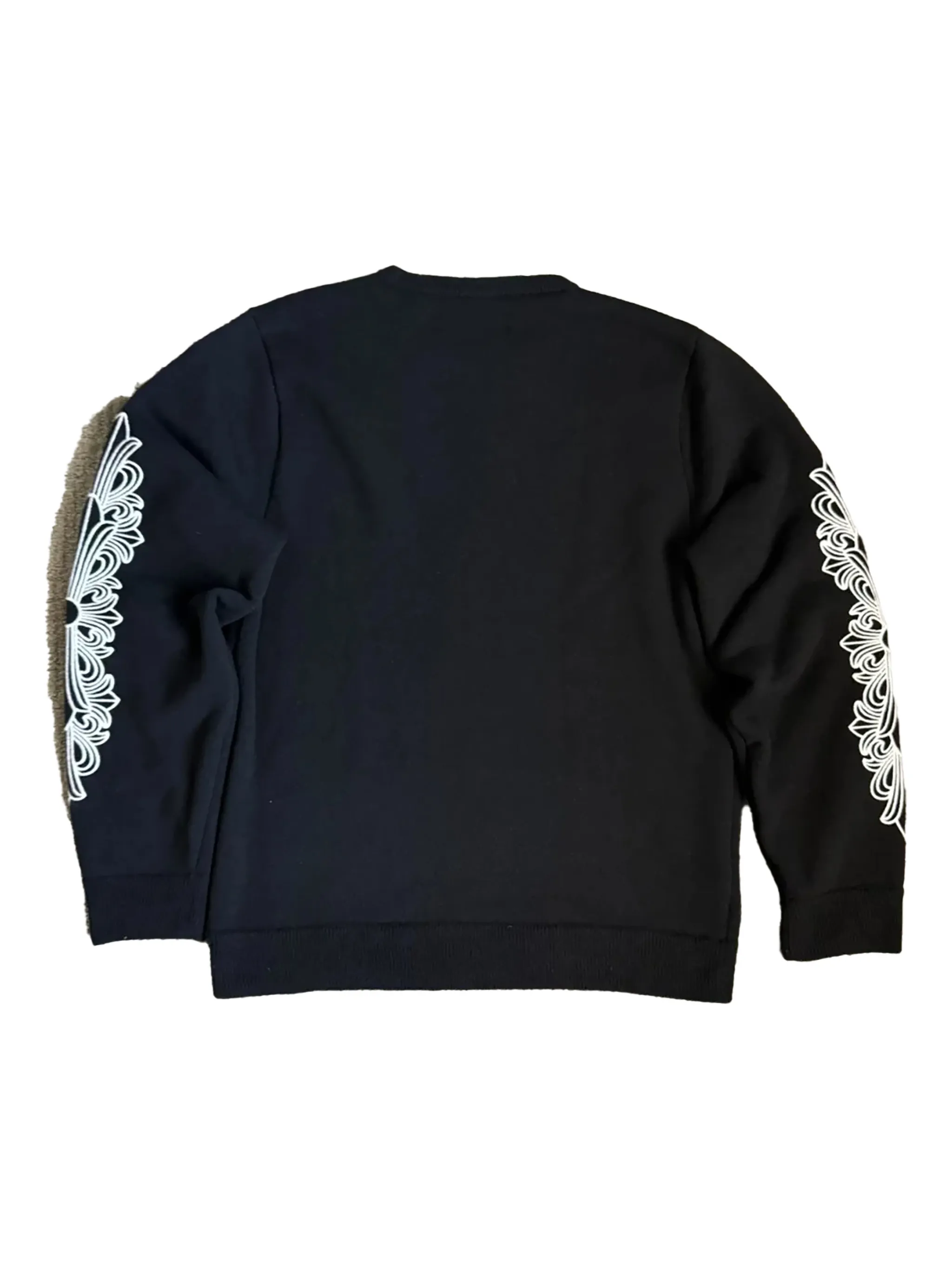 Толстовка с цветочным принтом Chrome Hearts, черный — фото 2