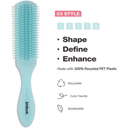 Щеточка Imbue Defining Brush для сушки феном для распутывания волос, зеленая — фото 2