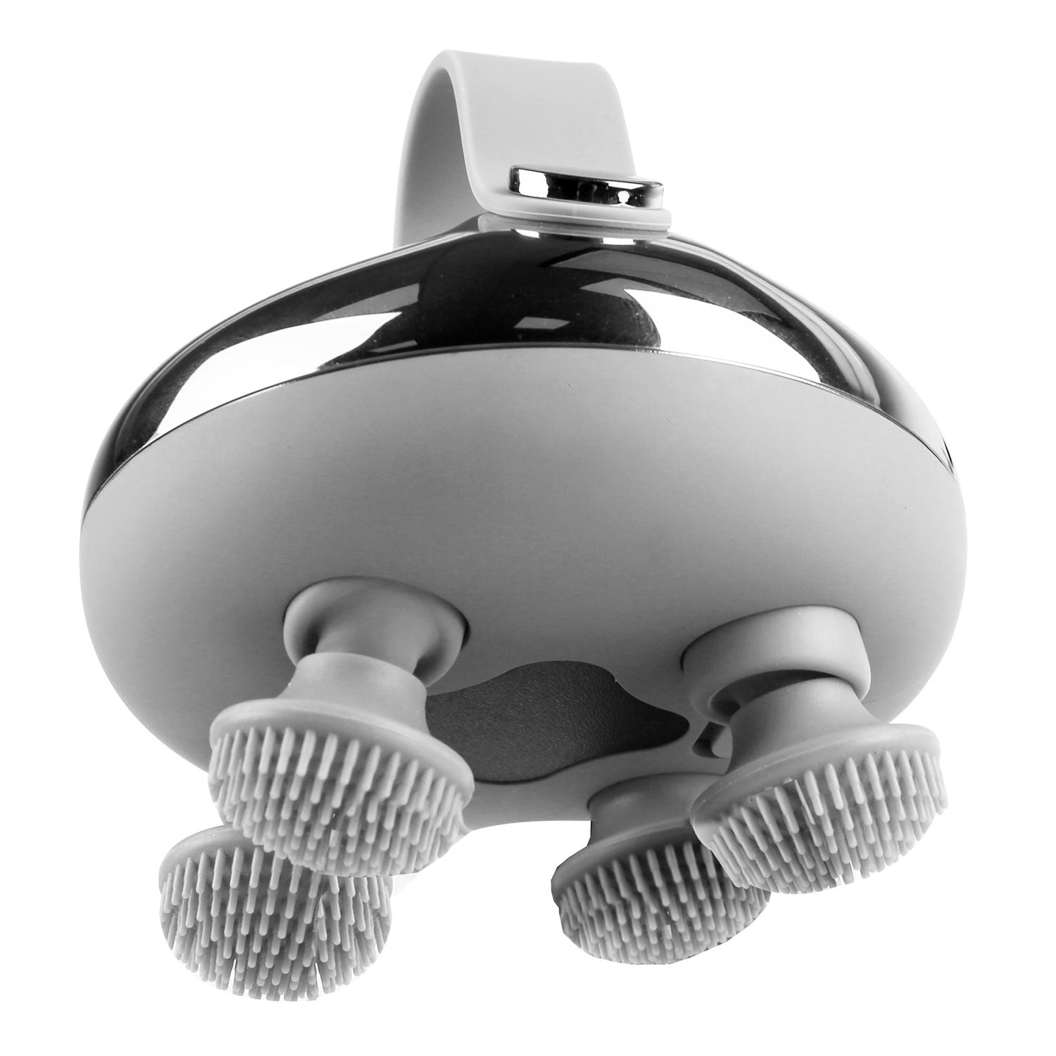 

Электрический массажер для кожи головы, перезаряжаемый, IPX7, водонепроницаемый массажер для собак и кошек с красным светом, 3 режима, 3 типа массажных когтей для мужчин, женщин и пожилых людей Proxxi, серебряный