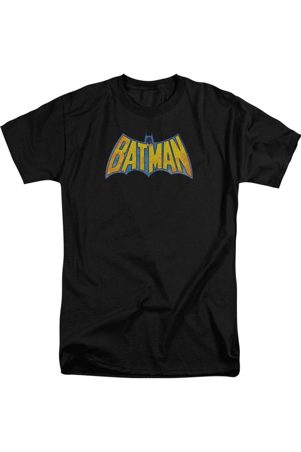 

Футболка с коротким рукавом и логотипом DC Comics Batman Neon Distress для взрослых Gildan, черный