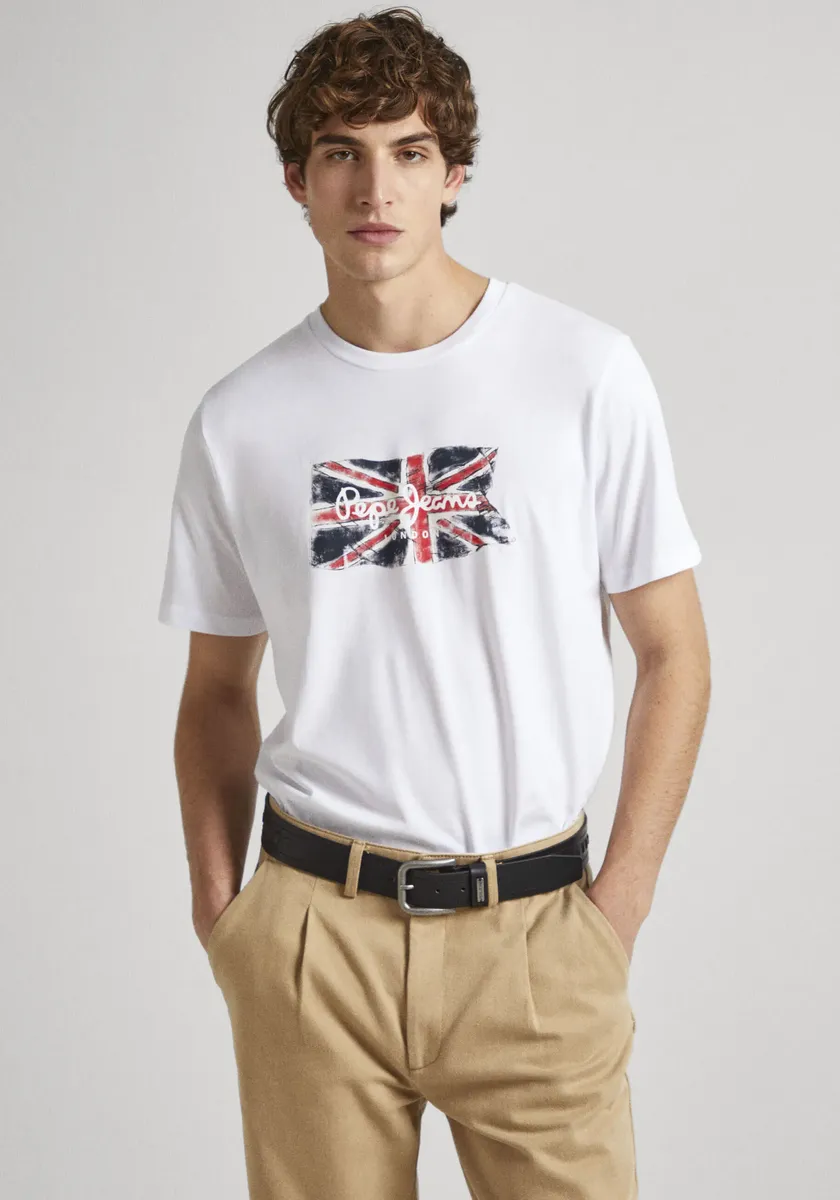 

Футболка Pepe Jeans "CLAG" с большим логотипом, белый