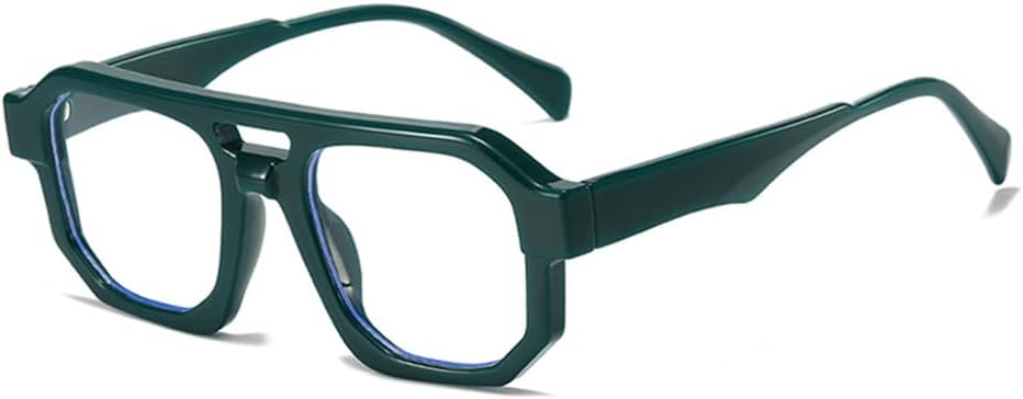 

Женские солнцезащитные очки с двойной перемычкой, градиентные линзы, мужская панк-оправа, защита от УФ-излучения UV400, для занятий спортом на открытом воздухе, бега и езды generic, Green Clear