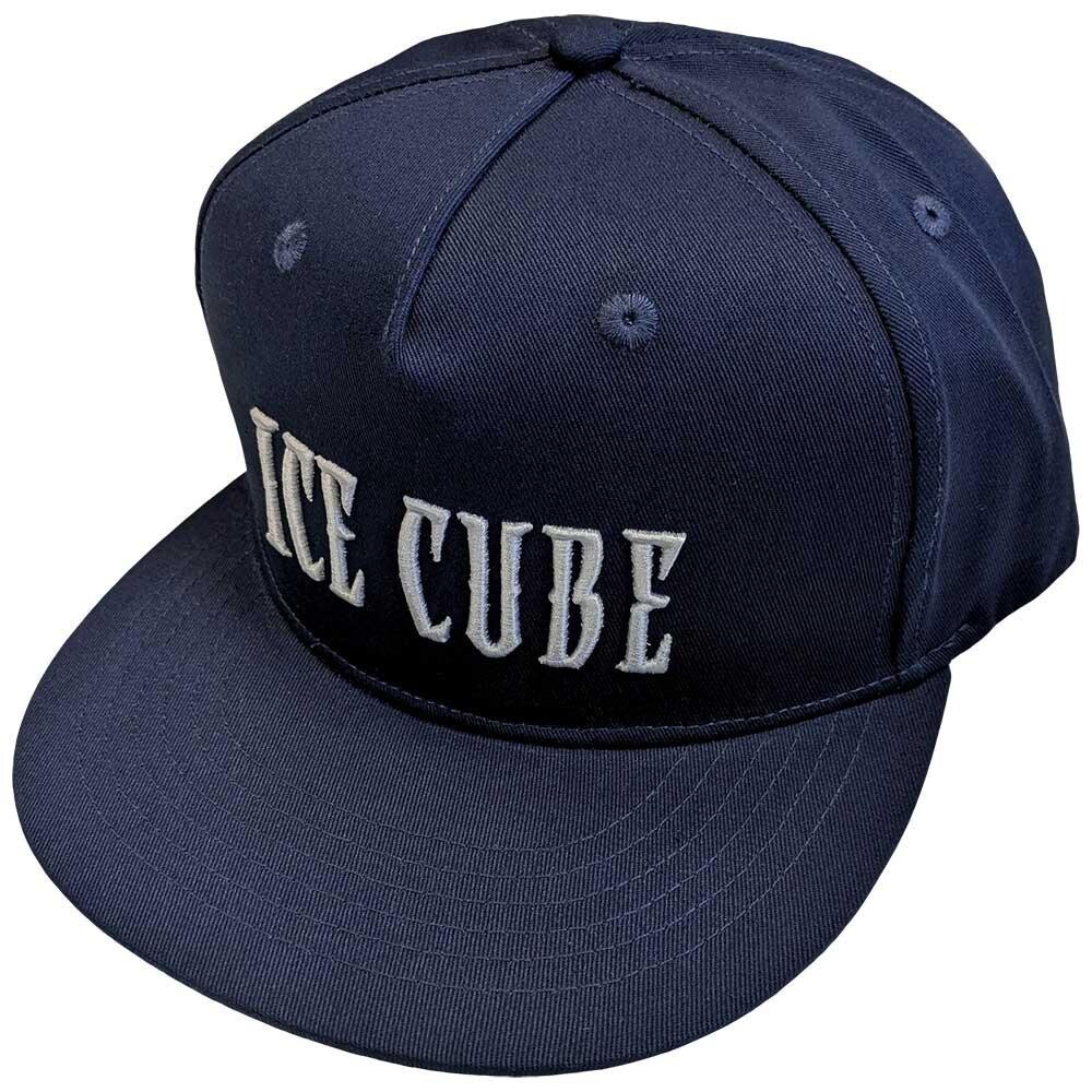 

Бейсбольная кепка Snapback с текстовым логотипом Ice Cube, темно-синий