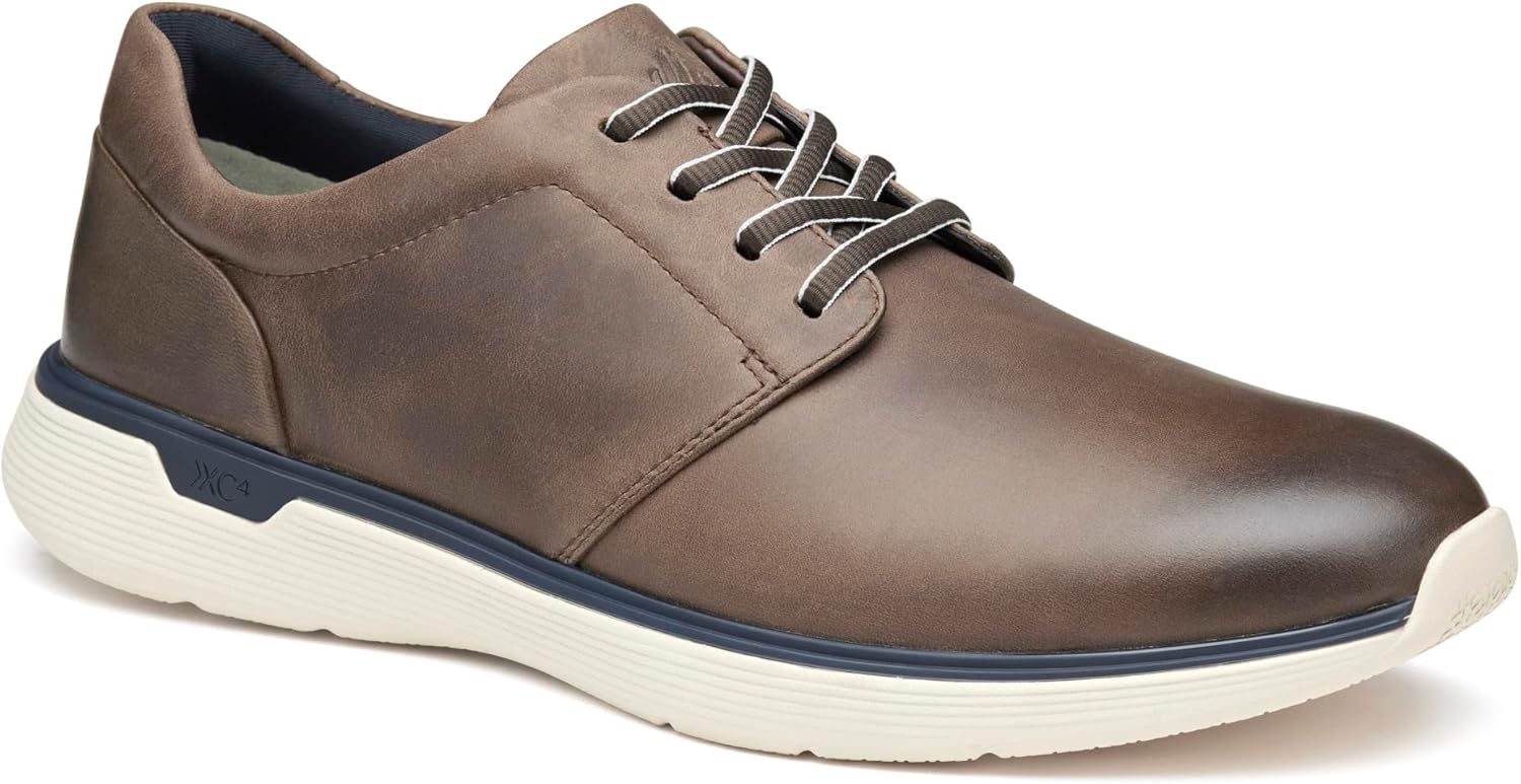 

Мужские кроссовки Johnston Murphy XC4 Prentiss 2 с простым носком Johnston & Murphy, Stone Oiled Waterproof Full Grain