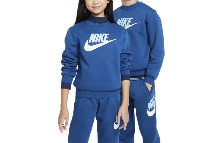Nike Толстовка Sportswear Club Fleece Palace Blue детская — фото 3