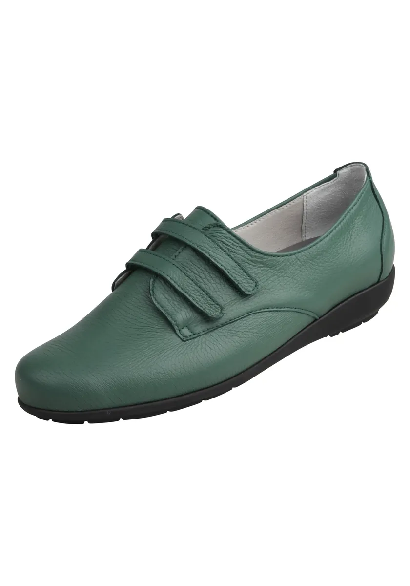 Натуральные тапочки "Kletter Frieda", из гибкой кожи оленя Natural Feet, зеленый