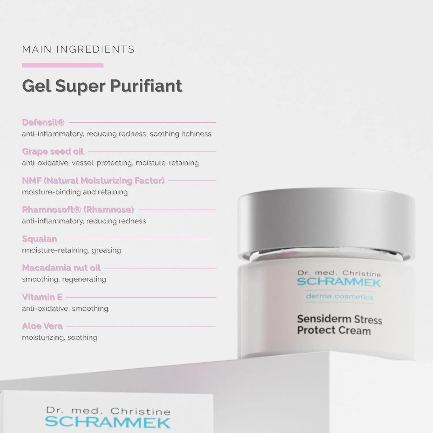 Крем для лица Schrammek — Дневной Senseiderm Stress Protection Cream, 50 мл — фото 3