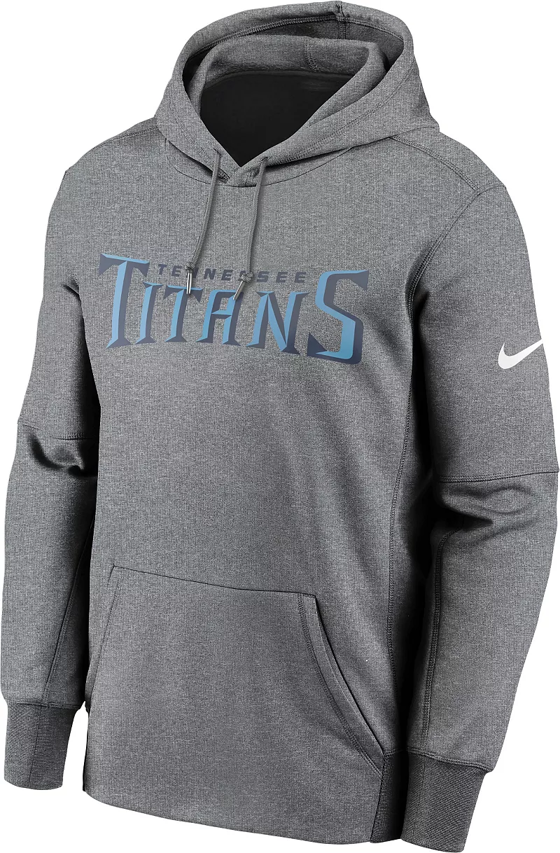 

Мужская серая худи с логотипом Nike Tennessee Titans с надписью Therma