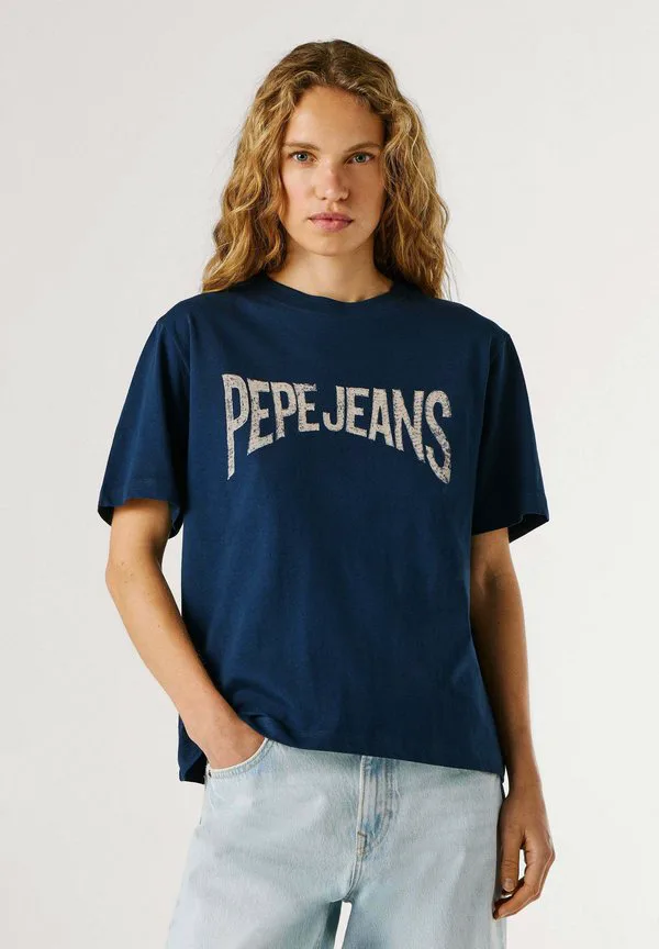 

Футболка с принтом маки Pepe Jeans, Deep Sea Blue, Синий, Футболка с принтом маки Pepe Jeans, Deep Sea Blue