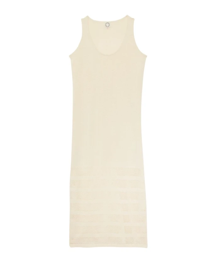 

Платье Касильды из полосатого льна. Ines De La Fressange Paris, бежевый