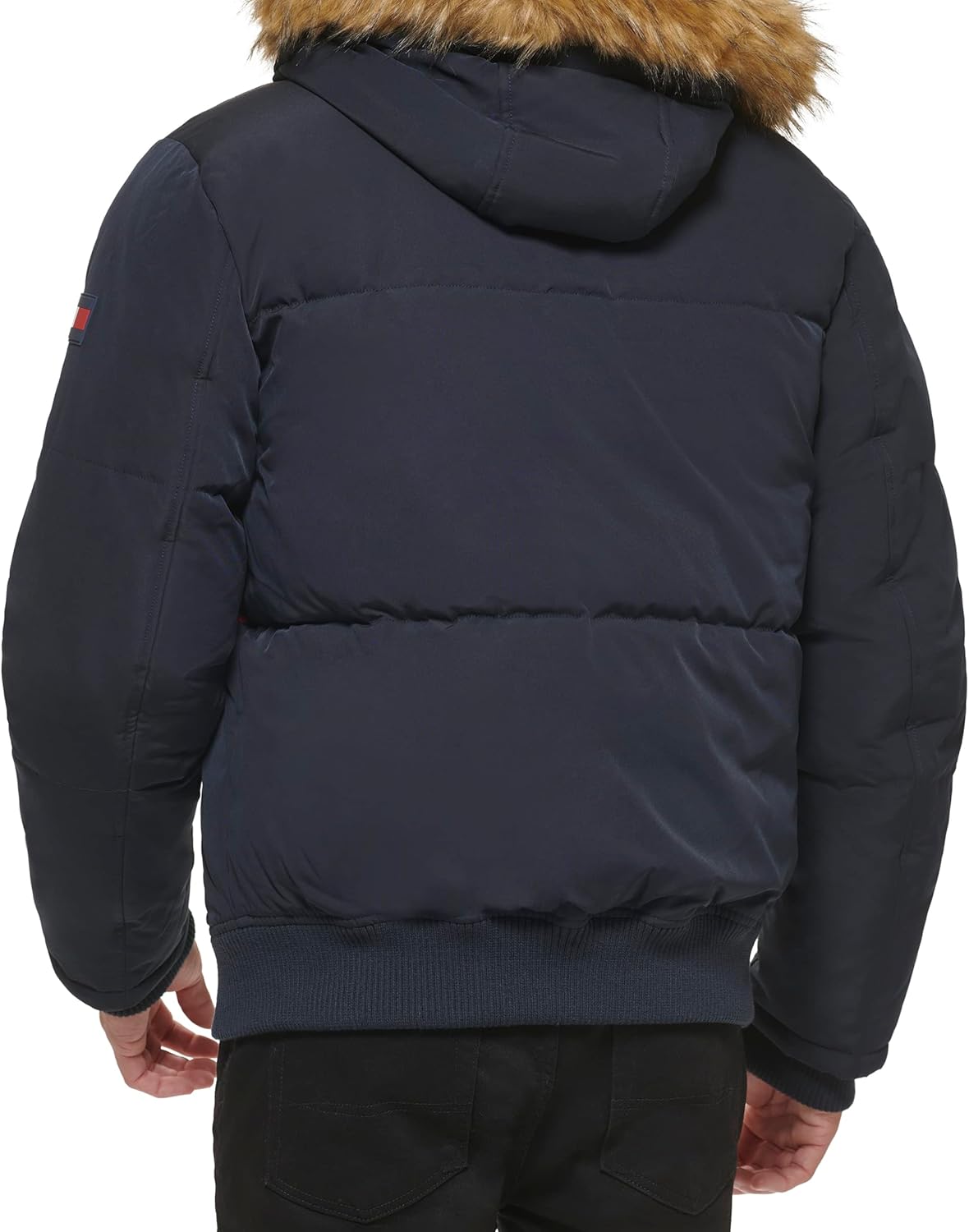 Мужская стеганая куртка-бомбер Tommy Hilfiger Arctic Cloth (стандартная и для больших и высоких), Tommy Logo Print — фото 3