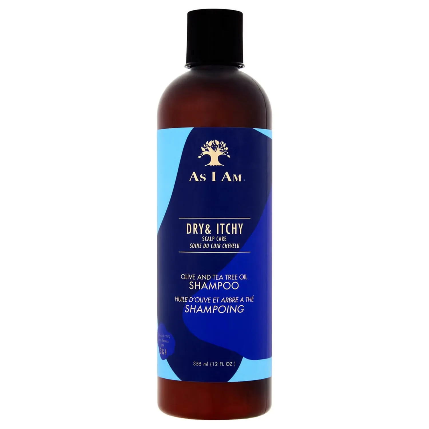 

Dry и Itchy Scalp Care Шампунь с маслом оливы и чайного дерева, 355 мл As I Am