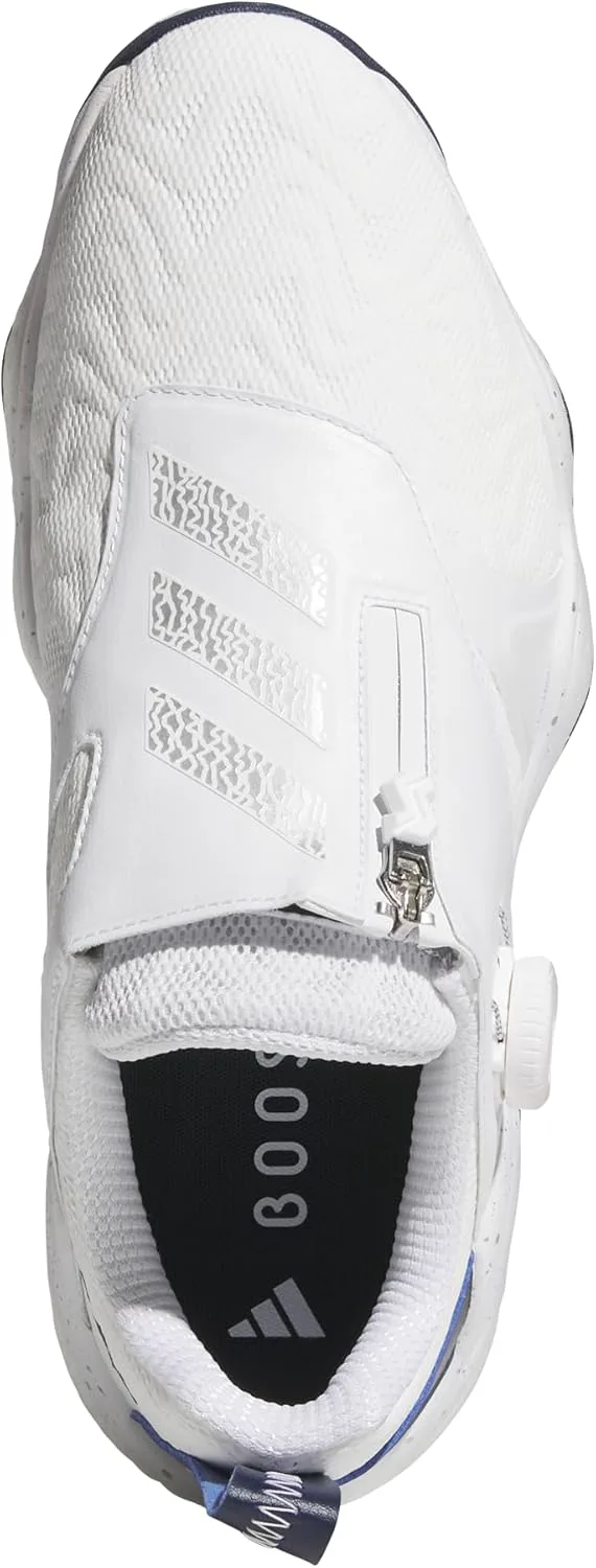 Мужские гольф-туфли Adidas CodeChaos BOA 25 без шипов, белый/металлик/синий — фото 3
