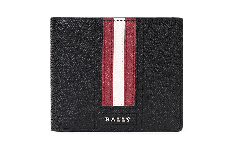 

Trasai Embossed Cow Leather 3 в 1 Кошелек, Монетница, Классический мужской черный BALLY