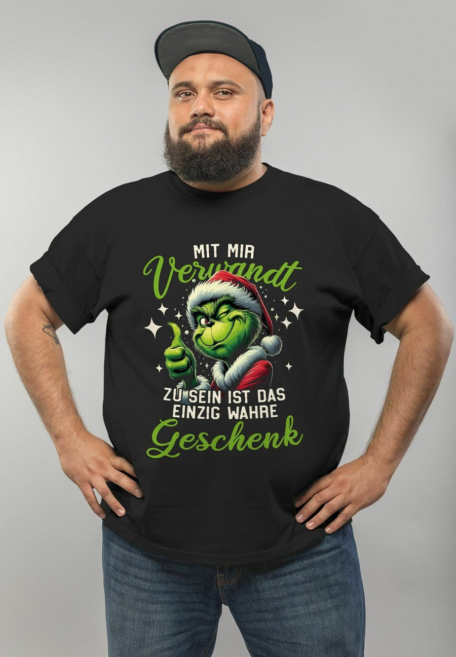 

Футболка MoonWorks WEIHNACHTEN SPRUCH LUSTIG DAS EINZIG WAHRE GESCHENK GRINCH ANTI XMAS, Schwarz/Black, Черный, Футболка MoonWorks WEIHNACHTEN SPRUCH LUSTIG DAS EINZIG WAHRE GESCHENK GRINCH ANTI XMAS, Schwarz/Black