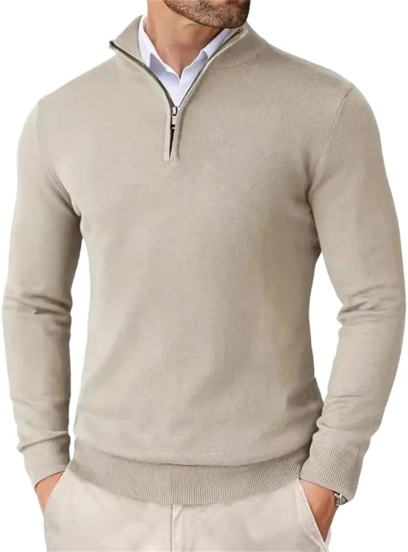 

Мужской полуворотник Slim Fit легкий пуловер