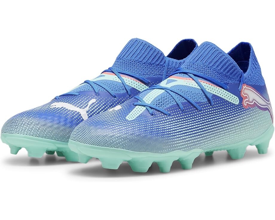 

Кроссовки PUMA Kids Future Pro Firm Artificial Ground, цвет Bluemazing/Puma White/Electric Peppermint