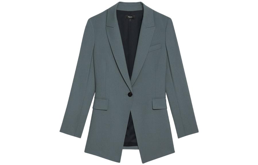 

THEORY Женский деловой костюм дымчато-голубой, Haze Blue
