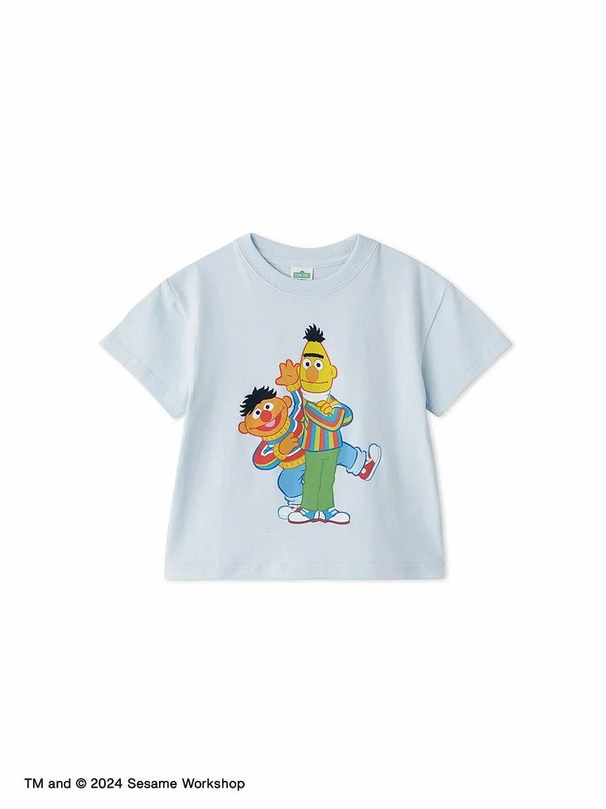Детская футболка с принтом Sesame Street Market, BLU[086]