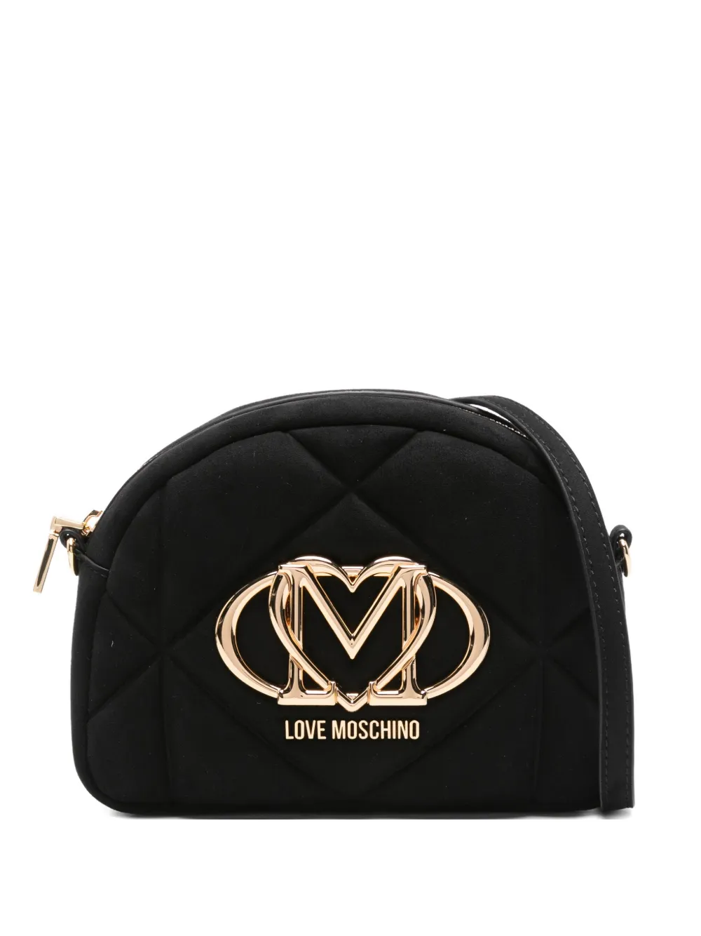 

Стеганая сумка через плечо с логотипом Love Moschino, черный