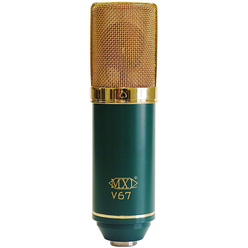 

Кардиоидный конденсаторный микрофон MXL V67G с большой диафрагмой (зеленый с золотой решеткой)