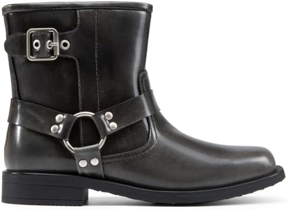 Боевые ботинки DREAM PAIRS с боковой молнией и короткой голенью, Dark Grey — фото 2