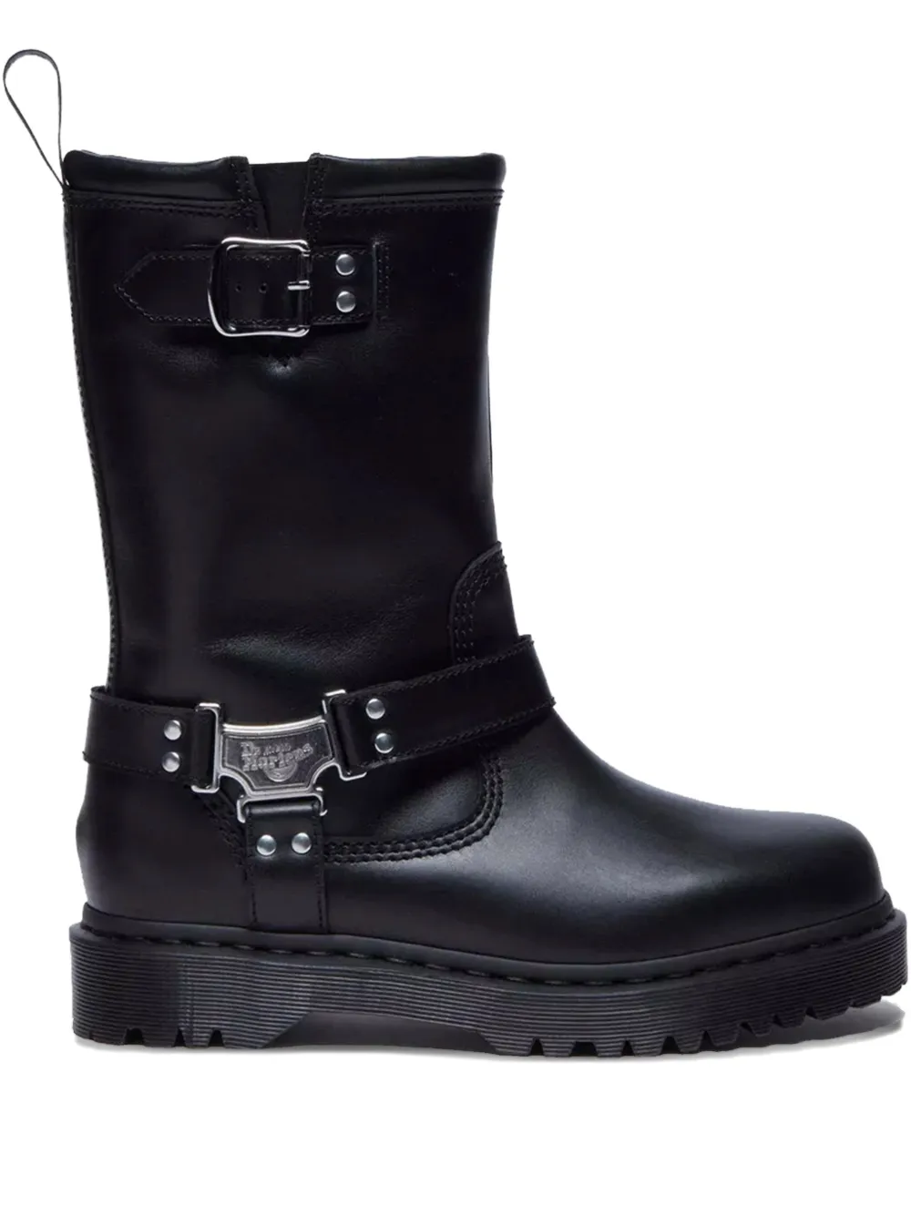 Ботинки Dr. Martens Anistone Hi с пряжками и ремешками, черный