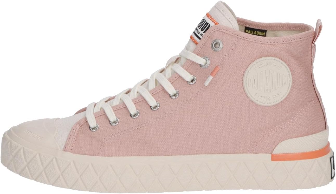 Кроссовки Palladium Unisex Palla Ace Mid из органического канваса на шнуровке, розовый — фото 2