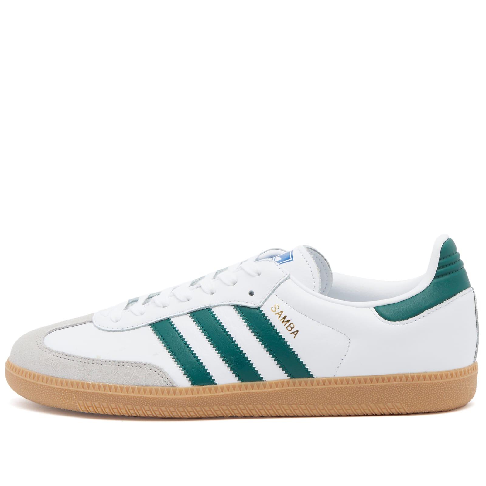 

Кроссовки Adidas Samba Og, цвет White, Collegiate Green & Gum 3