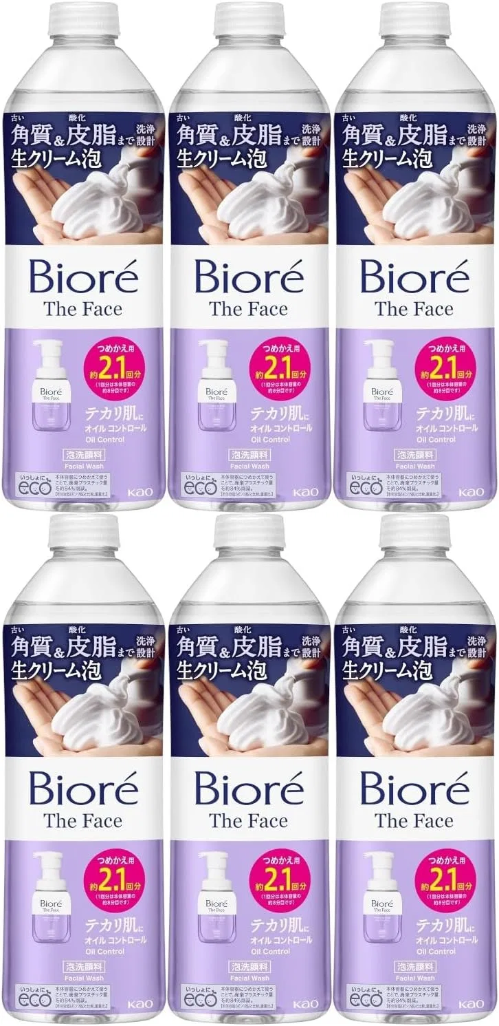 Набор Moruro — Пенящийся Biore Oil Control, набор 6 шт, 340 мл, для жирной кожи