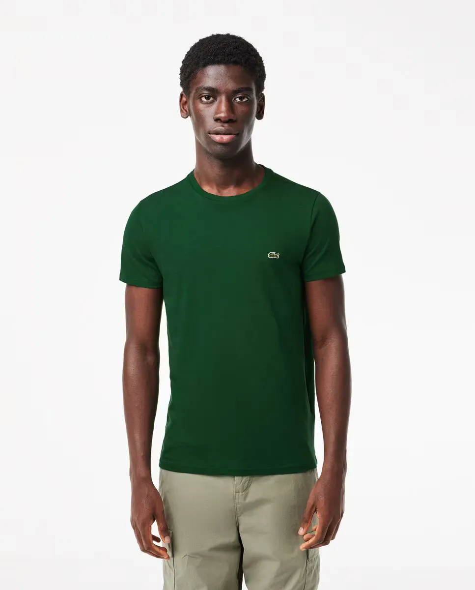 

Мужская футболка из пима-хлопка с коротким рукавом Lacoste, зеленый