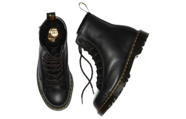 Мужские ботинки Dr. Martens Barton кожаные с утепленной подкладкой, черный — фото 4