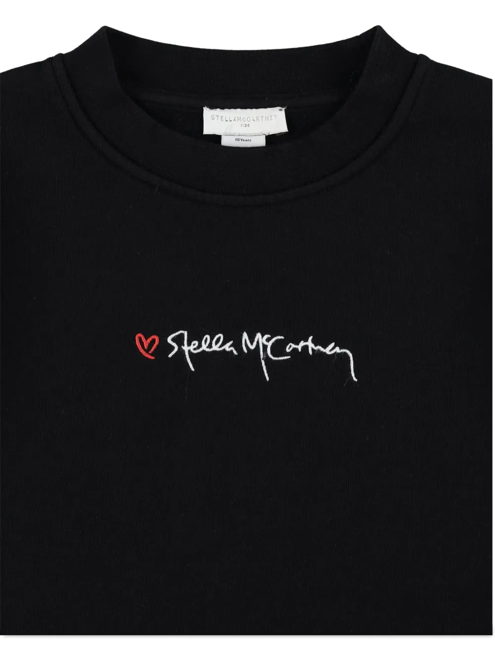 Толстовка с вышитым логотипом Stella Mccartney Kids, черный — фото 3