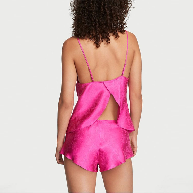 Женский комплект пижамы Victoria's Secret, розово-фиолетовый — фото 3
