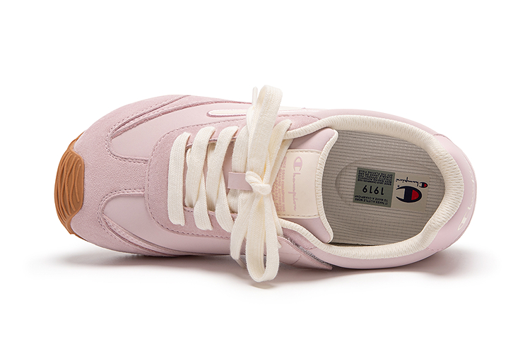 Champion Kids Износостойкие легкие амортизирующие низкие детские беговые кроссовки soft pink kids — фото 4