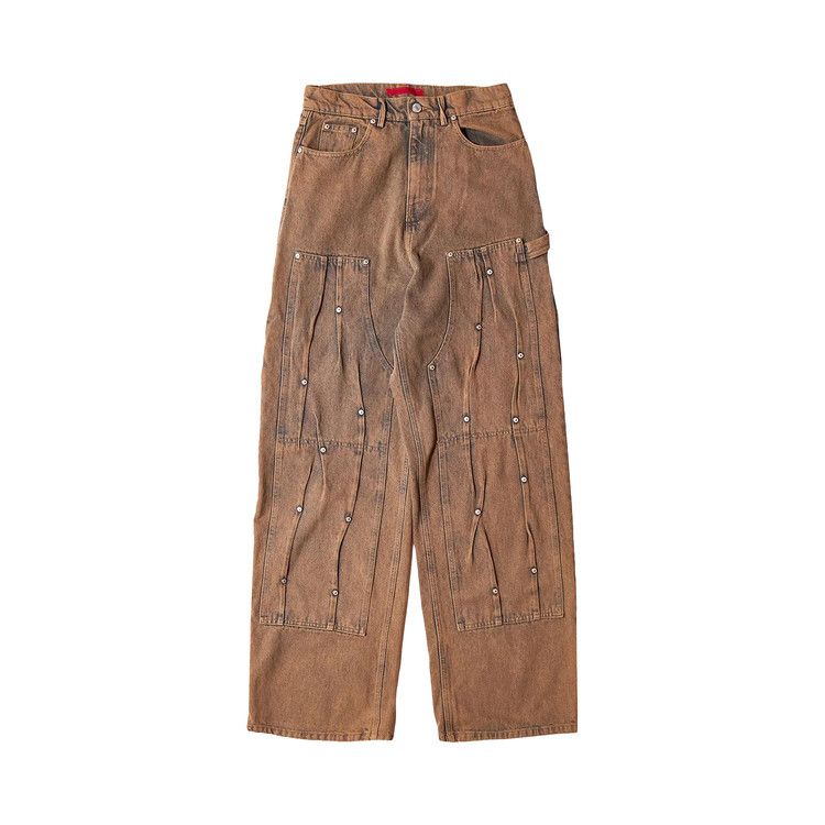 

Брюки KUSIKOHC Workwear Multi Rivet Denim, Brown