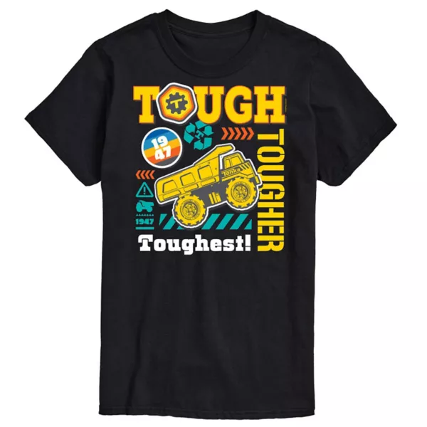 

Мужская футболка с принтом «Dough Tougher Toughest» Tonka, черный