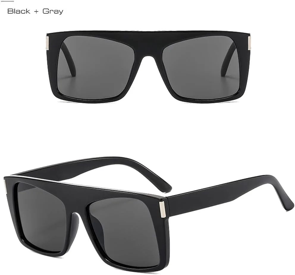 

Ретро солнцезащитные очки для женщин, защита от УФ-излучения UV400, модные сине-зеленые, мужские с заклепками, трендовые панк-солнцезащитные очки HVTVTLA, Black Grey