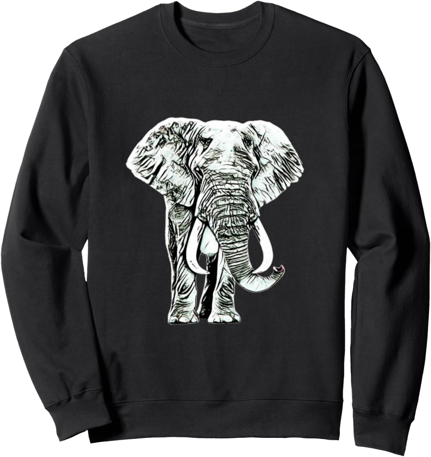 

Мотив слона Африка Африканское дикое млекопитающее Толстовка со слоном Elephants African Animals - Gift Christmas Birthday, черный