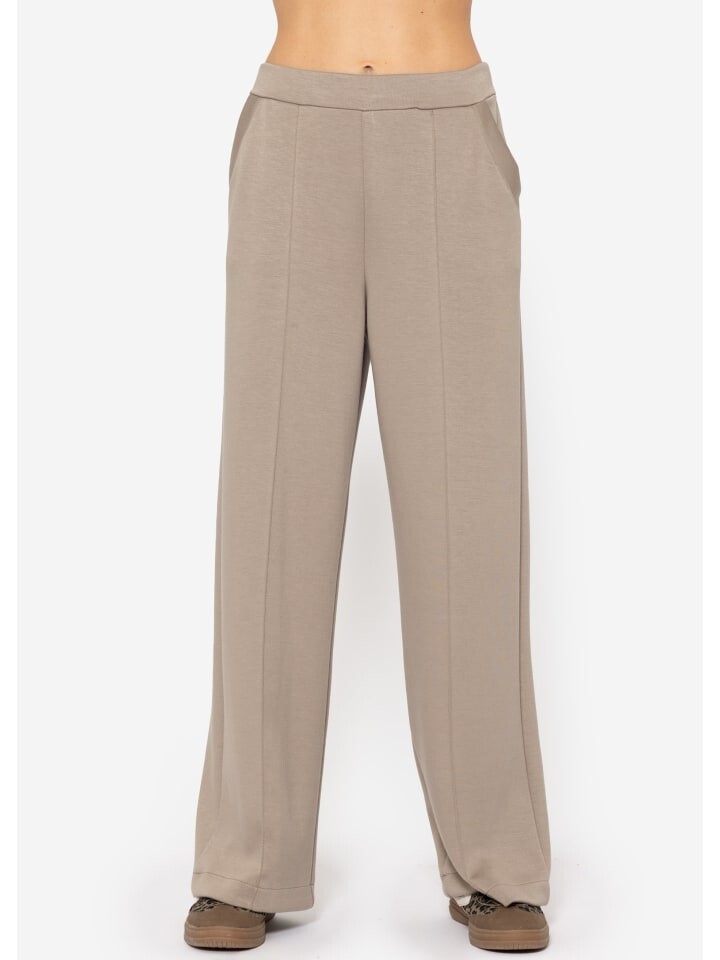 

Спортивные штаны SASSYCLASSY Jogginghose mit Biese, серо-коричневый