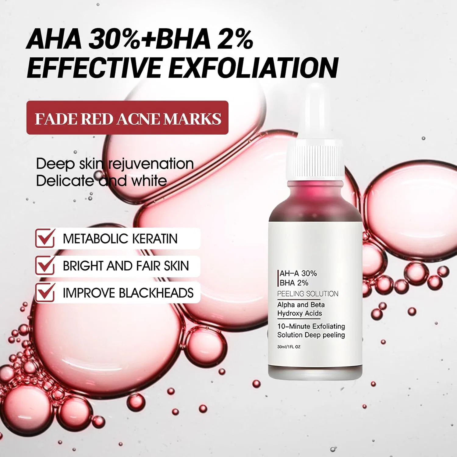 Эссенция Allony — Для лица с фруктовыми кислотами AH-A % + BHA % , Purple — фото 3