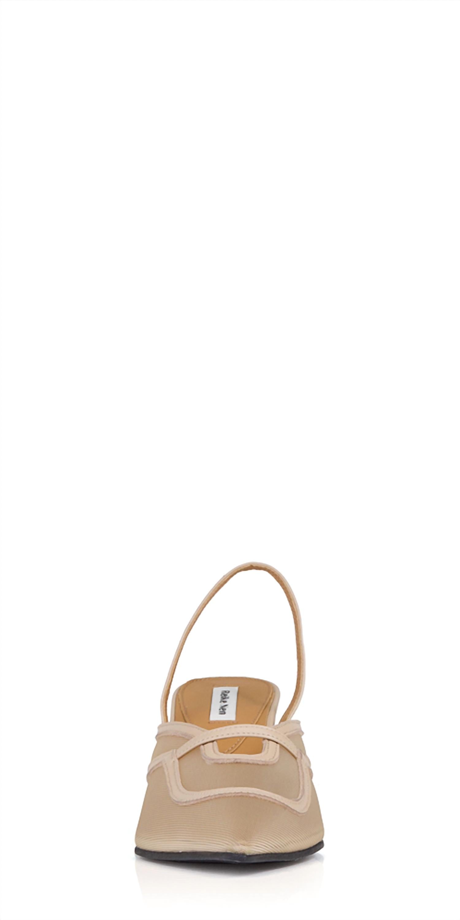 Женские босоножки Gib Slingbacks бежевого цвета Reike Nen — фото 4