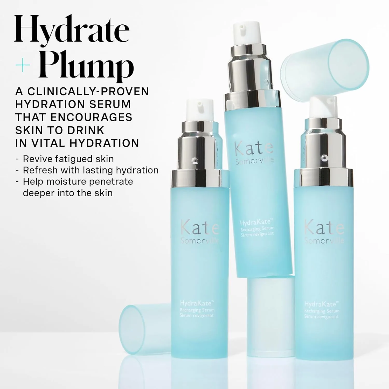 Сыворотка Kate Somerville — Для увлажнения кожи HydraKate Recharging Hydration Serum - увлажняющая двойного действия, 35 мл — фото 3