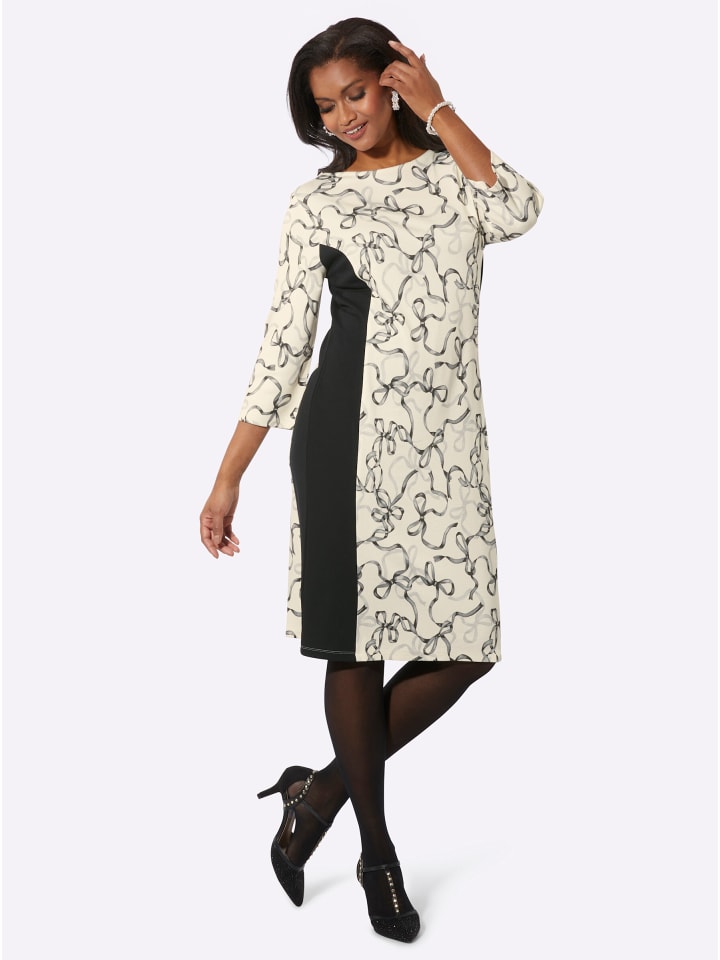 

WITT WEIDEN Трикотажное платье с принтом цвета шампанского и графита