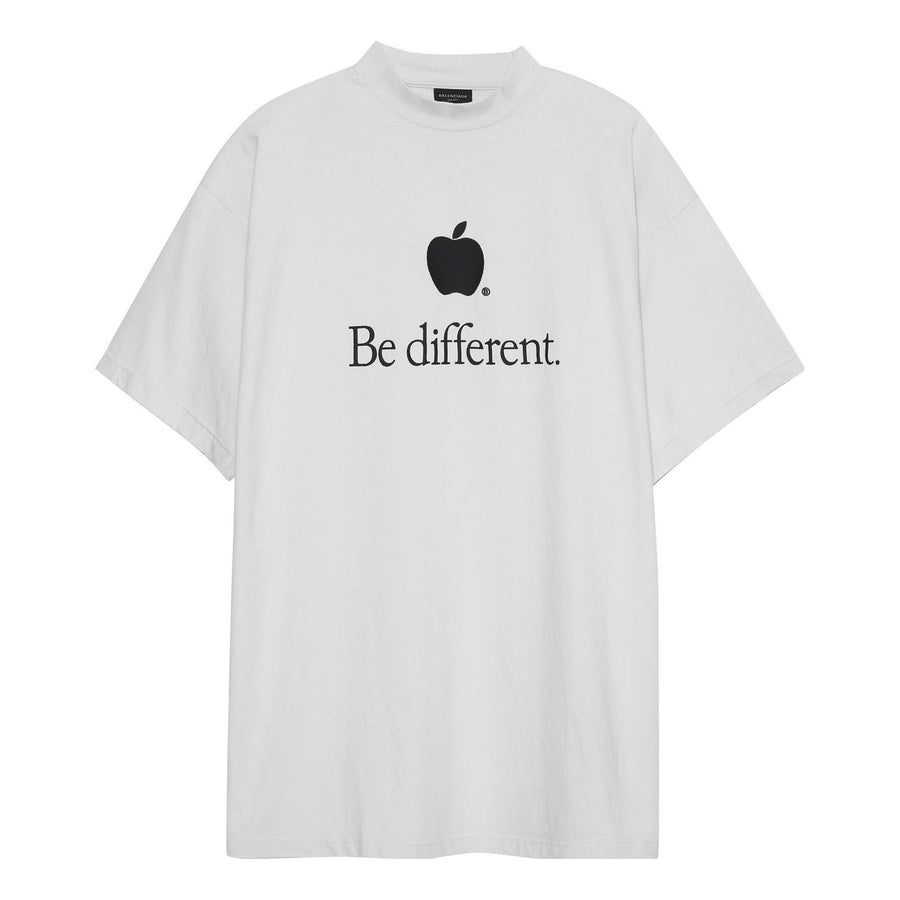 

Футболка Balenciaga Be Different T-Shirt 'White Black', белый