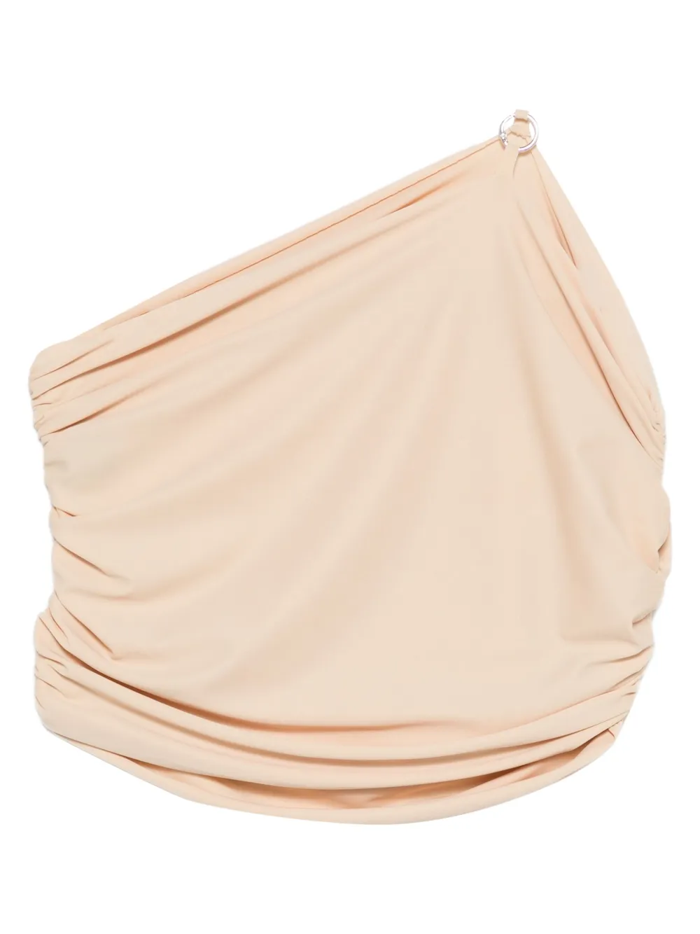 

Блузка на одно плечо с драпировкой Medeea, светло-коричневый